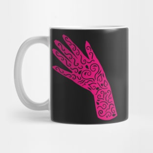 Pink Henna Hand | Cherie's Art(c) 2021 Mug